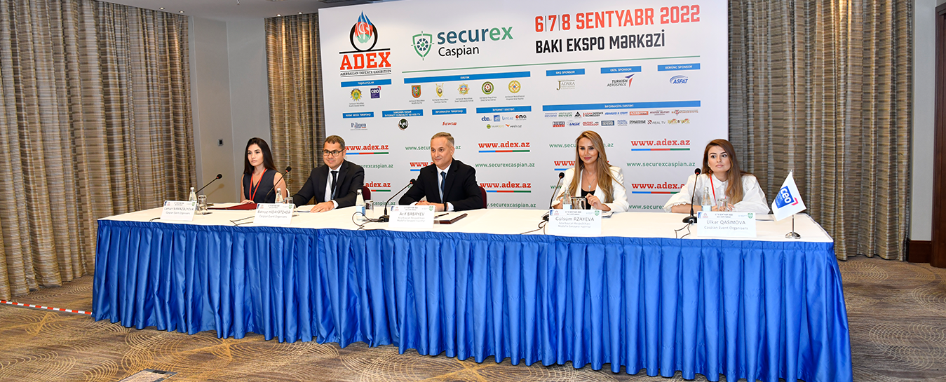 "ADEX" və "Securex Caspian" sərgilərinə həsr olunmuş mətbuat konfransı keçirilib