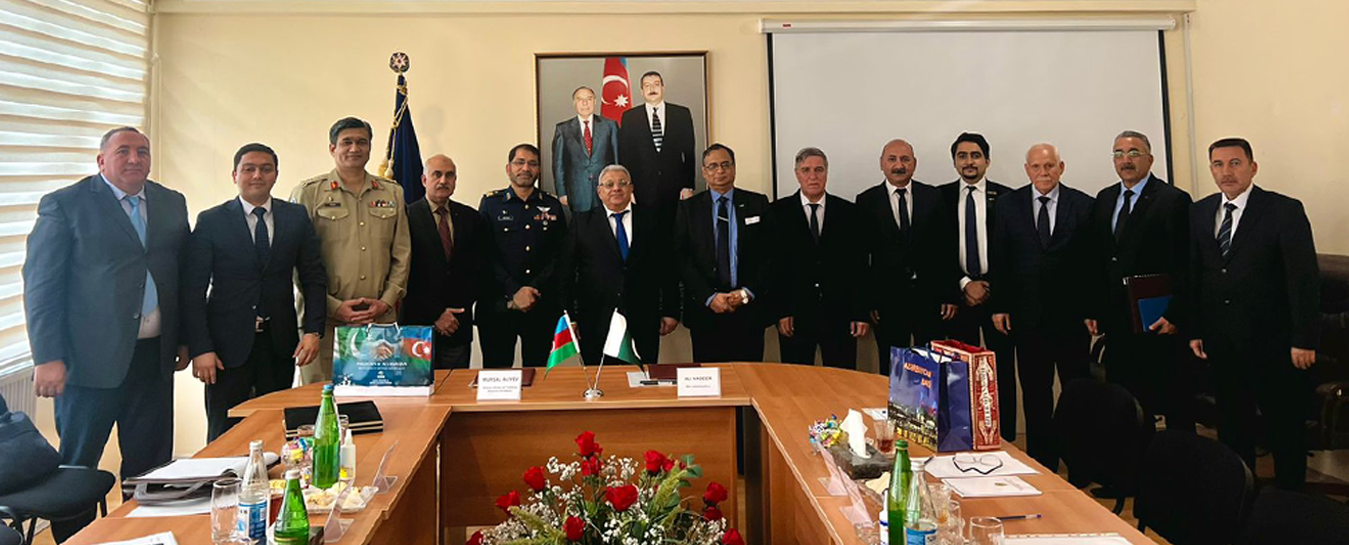 Müdafiə Sənayesi Nazirliyinin Elmi-Tədqiqat İnstitutu və Pakistanın Qlobal Sənaye və Müdafiə Həlləri şirkəti arasında işgüzar görüş keçirilib