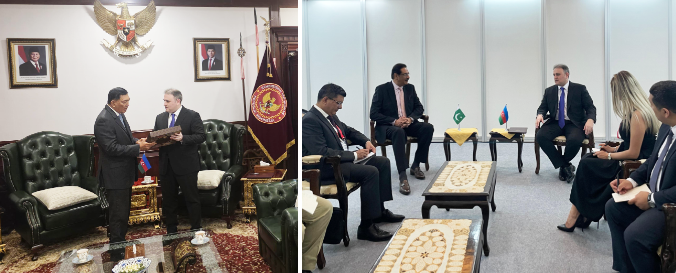 Vüqar Mustafayev İndoneziyanın müdafiə naziri və Pakistanın müdafiə istehsalatı üzrə federal naziri ilə görüşüb