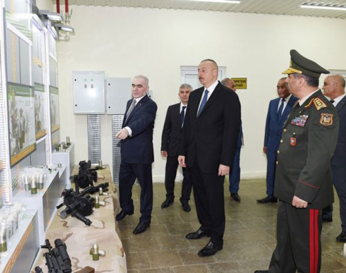“Şərq” İstehsalat Birliyinin revolver tipli qumbaraatanlar üçün atəş yığımları zavodunun açılışı oldu