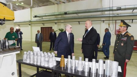 “Şərq” İstehsalat Birliyinin tank əleyhinə əl qumbaraatanı üçün atəş yığımları istehsalı zavodunun açılışı oldu
